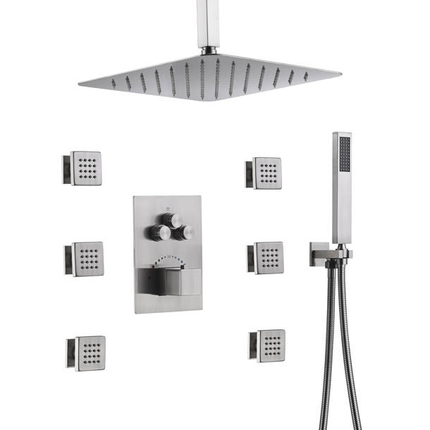 Wonderland America Thermostatic Complete Shower System with Roughin